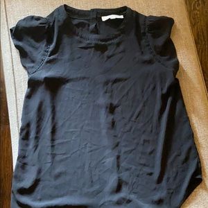 Loft medium petite black blouse